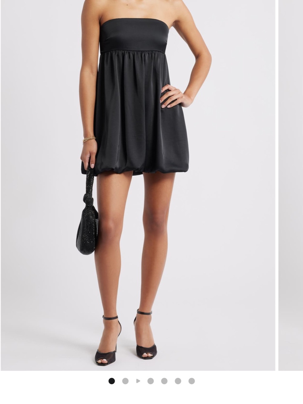bp Strapless Mini Dress in Black